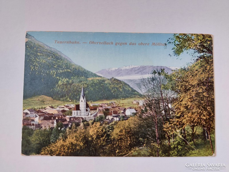 Old postcard tauernbahn photo postcard landscape