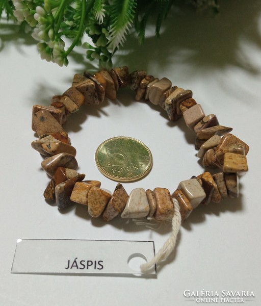 Picture jasper mineral bracelet made of large stones