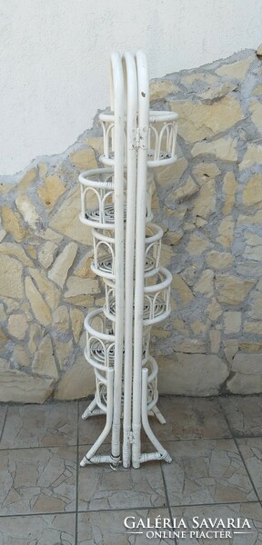 Old thonet-style flower stand flower stand screen divider white