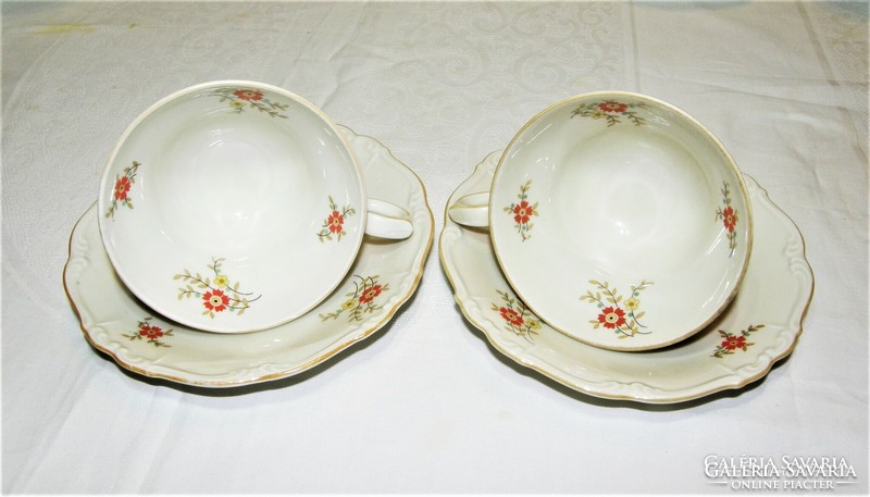 Edelstein maria theresa baroque tea set - 6 cups + saucer