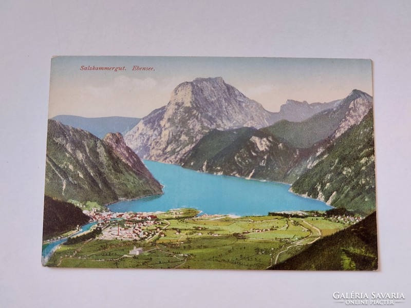 Old postcard 1919 ebensee postcard landscape