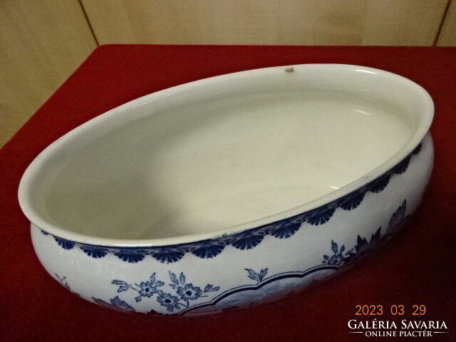 Villeroy & boch antique, German porcelain sauce bowl. Length: 22 cm. Jokai.