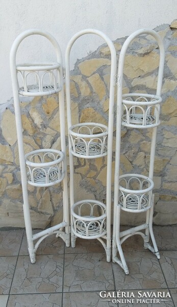 Old thonet-style flower stand flower stand screen divider white