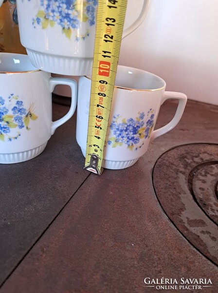 Beautiful czechoslovakia czech forget-me-not mugs mug cocoa grandma's treasure antique nostalgia