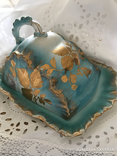 Antique faience cheese holder