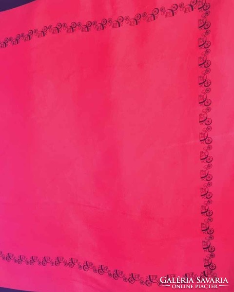 Sevini vintage women's scarf 65x65 cm. (3410)
