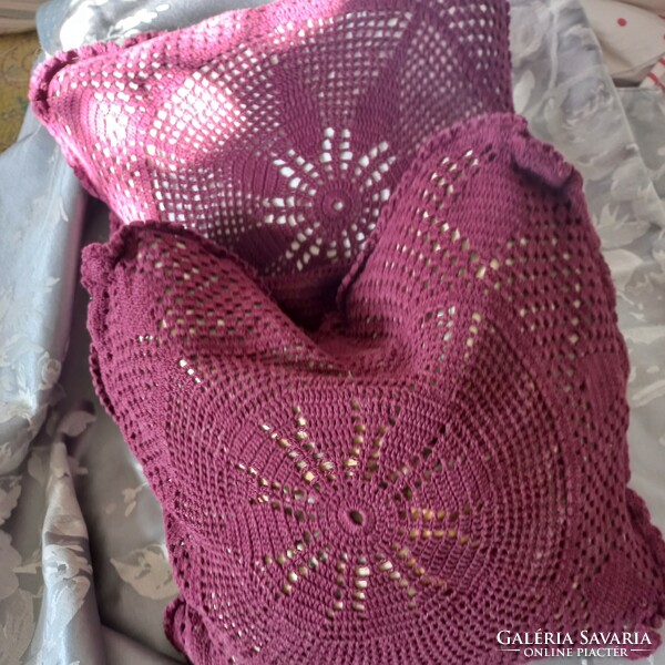 Crochet pillow - with filling -