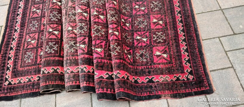 Antique Afghan Baluch Nomadic Nomadic Hand Knotted Rug. Negotiable.