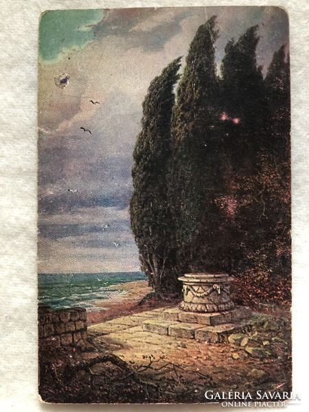 Antik, régi képeslap                             -5.