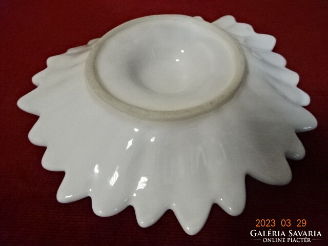 German glazed ceramic, sunflower pattern centerpiece, diameter 21 cm. Jokai.