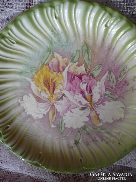 Antique faience on a plate