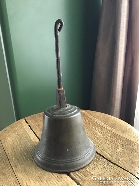 Antique copper hand bell