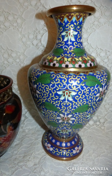 32 Cm, Chinese cloisonne enamel vase