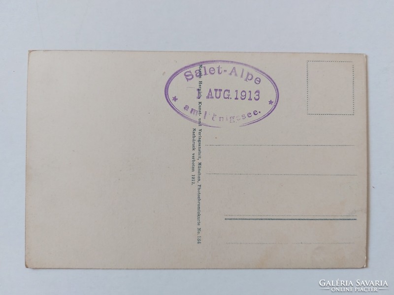 Régi képeslap 1912 Obersee fotó levelezőlap tájkép