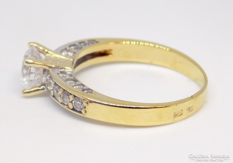 Köves arany gyűrű (ZAL-Au111237)
