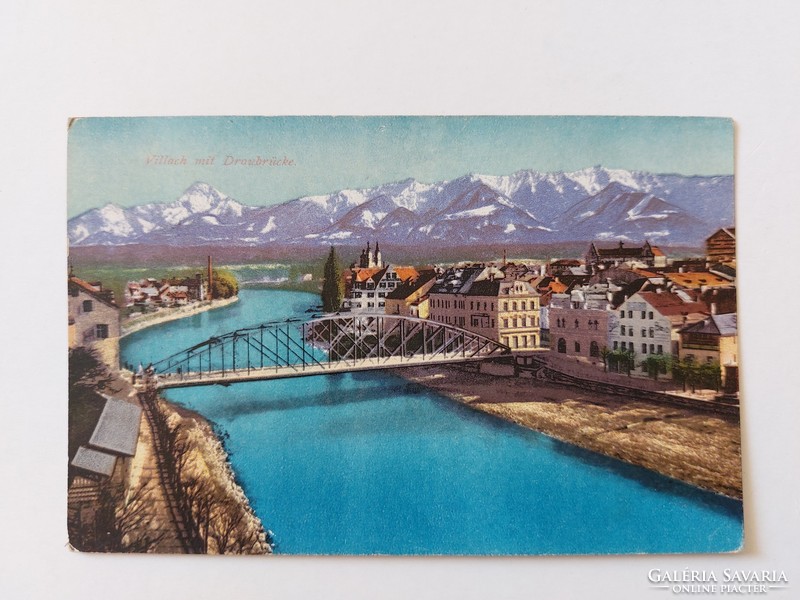 Old postcard 1918 villach photo postcard