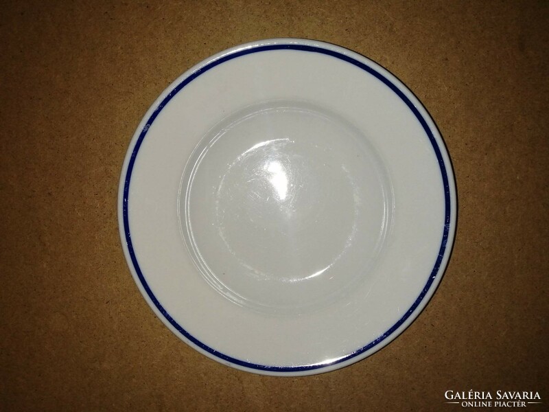 Zsolnay porcelán kék csíkos mélytányér 24 cm (2p)