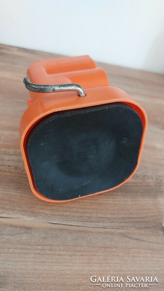 Old, retro vintage sn supernova Italian design grinder, slicer 3 accessory kitchen tool orange.