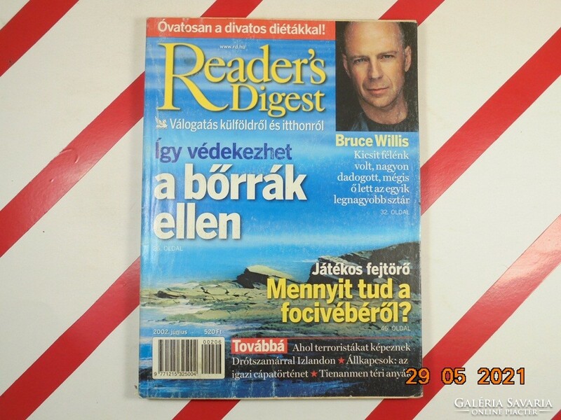 Régi retro Reader's Digest Válogatás újság magazin 2002. július - Ajándékba születésnapra