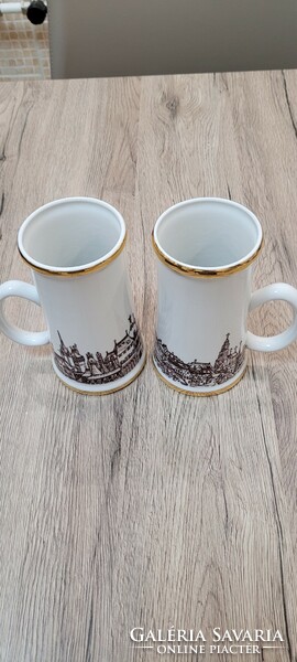 Hollóházi jug 2 pcs. 14.5 cm.