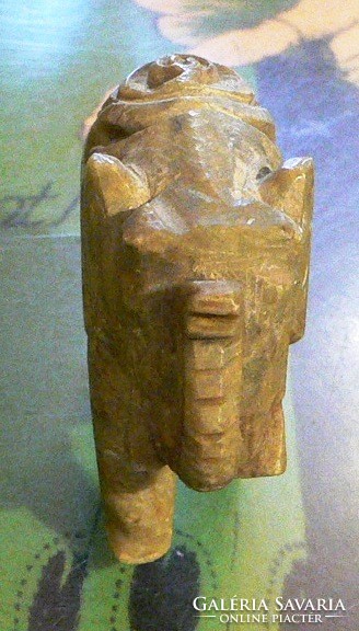 Carved pumice elephant