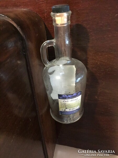 Csiki áfonya likőrös palack,üvegpalack. 2018. Csíksomlyó. Sérülésmentes állapotban. 26 cm magas.