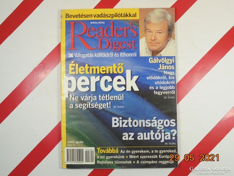 Régi retro Reader's Digest Válogatás újság magazin 2003. április - Ajándékba születésnapra
