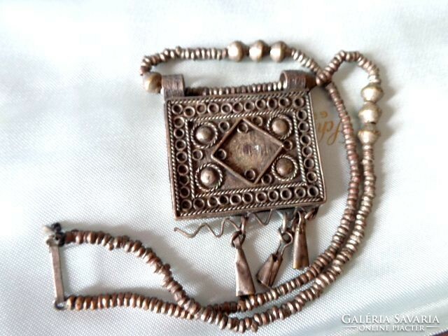 Tribal necklace with pendant, old