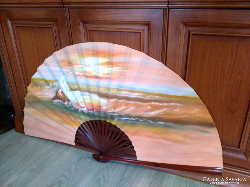 Giant Japanese handmade fan picture 116 cm