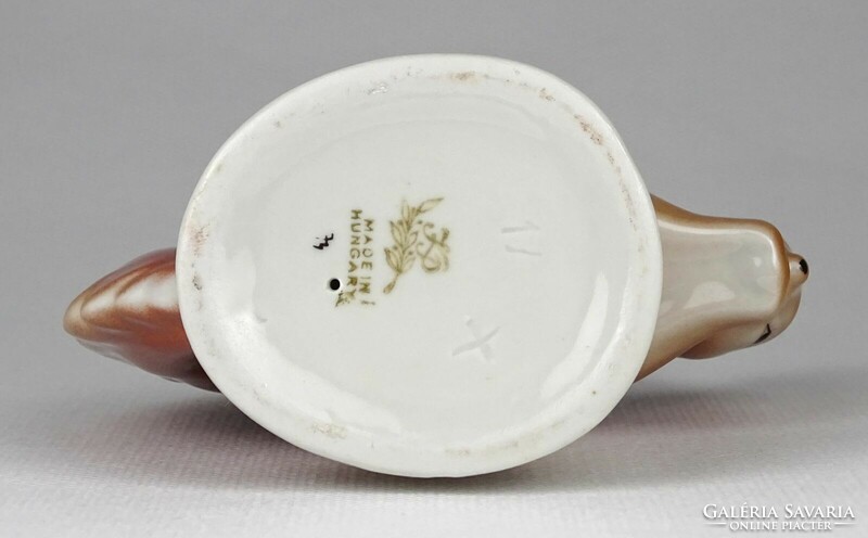 1M539 Kőbányai porcelán mókus 14 cm