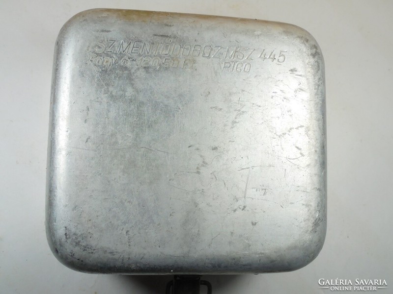 Retro régi fém alu alumínium mentő doboz mentődoboz MSZ 445 orvos orvosi láda Rico márka - kb 1960
