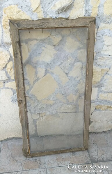 Antique glazed blondel frame 45 cm x 88 cm