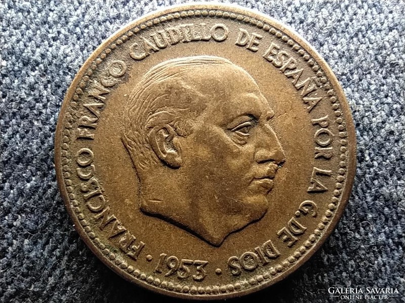 Spanyolország Francisco Franco (1936-1975) 2 1/2 Peseta 1953 1954 (id57360)