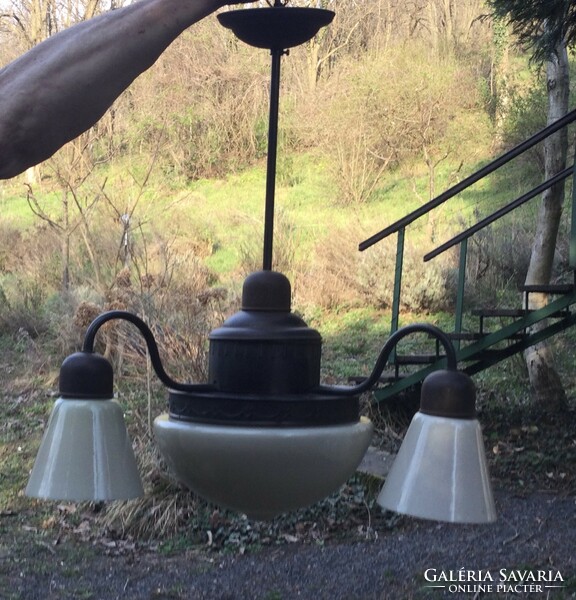 Beautiful old art deco chandelier ceiling lamp