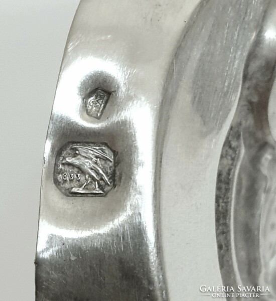 Dúsan díszített ezüst (833) füles korsár (195g)