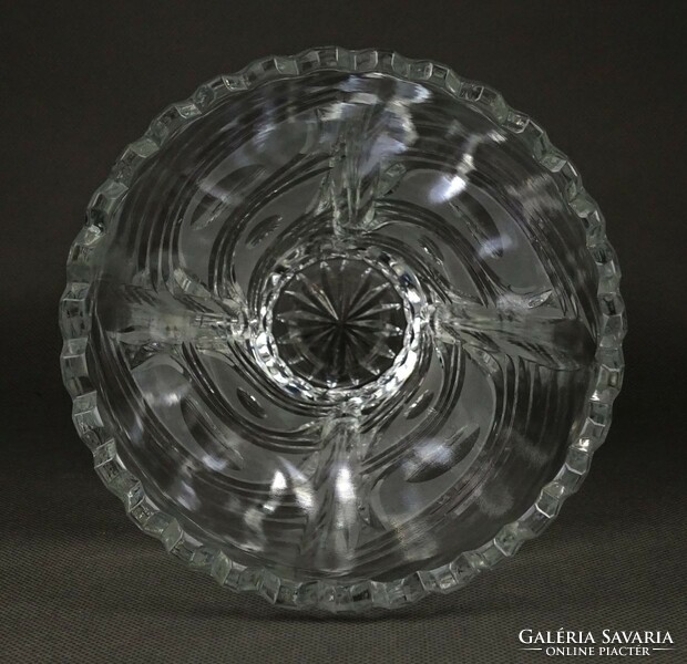 1M495 polished glass crystal vase 22 cm