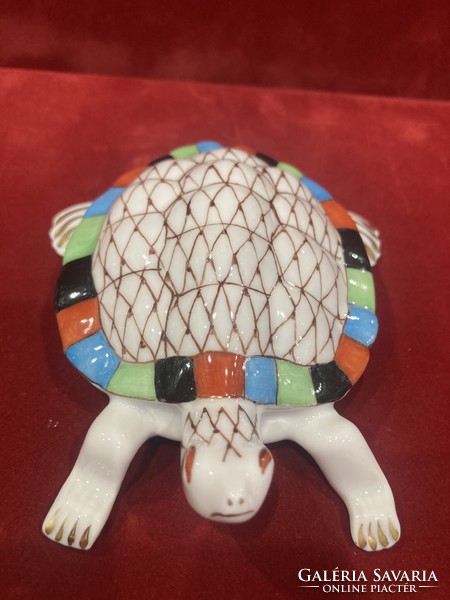 Hollóházi porcelán garden teknős béka