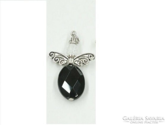 Onyx angel pendant