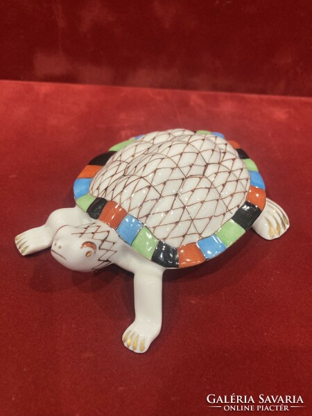 Hollóházi porcelán garden teknős béka