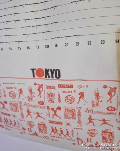 TOKYO 1964 OLIMPIA  kendő 76x76 cm. (3435) - gyüjtői darab!