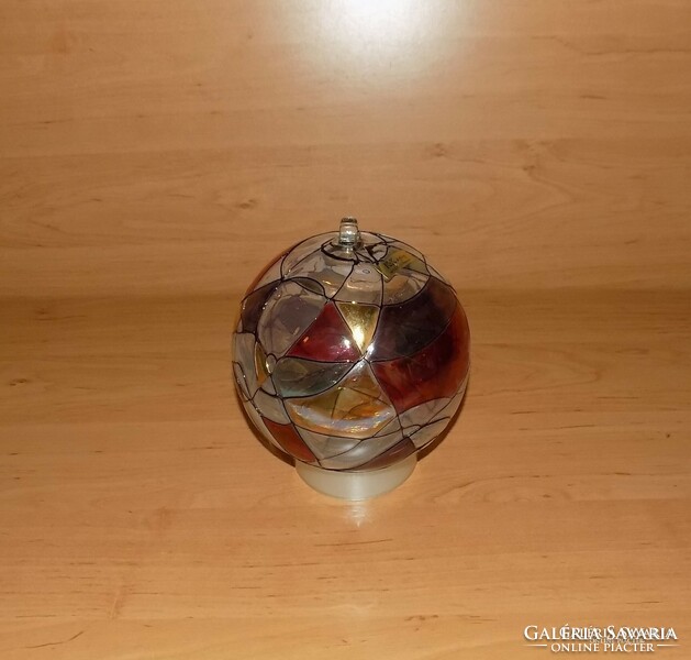 K&k styling west germany tiffany glass ball with hanger