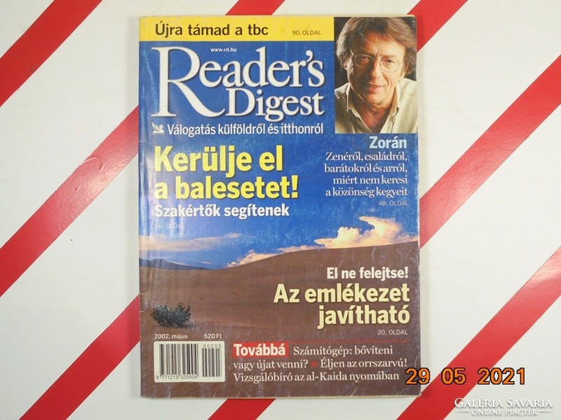 Régi retro Reader's Digest Válogatás újság magazin 2002. május - Ajándékba születésnapra