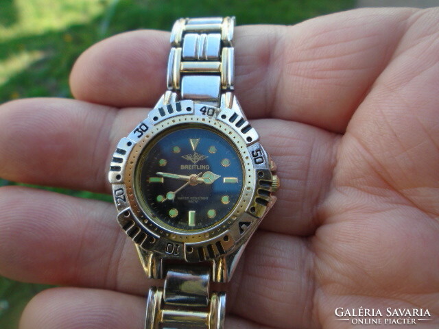 Breitlig women's quartz watch in beautiful condition for large wrists with excellent Japanese quartz movement