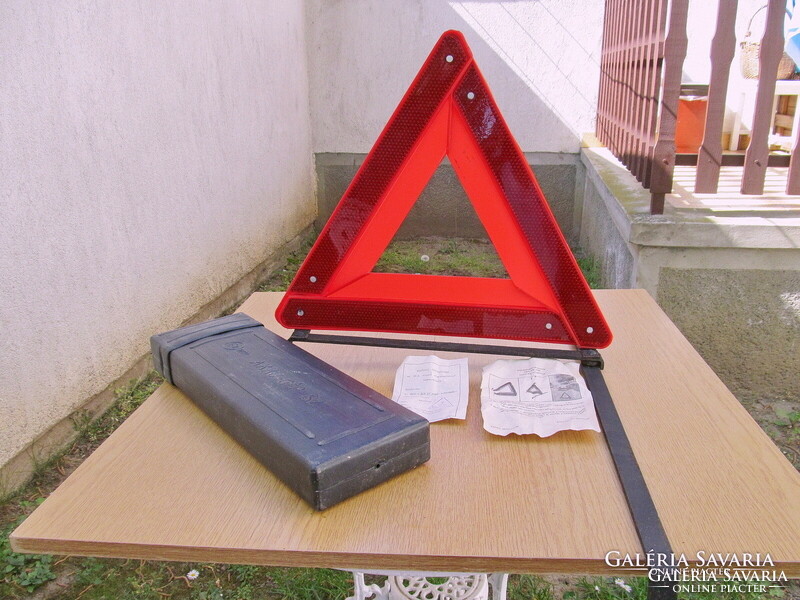 Stall warning triangle (ek-4/m, large size, brand new, battery-machine industrial cooperative)