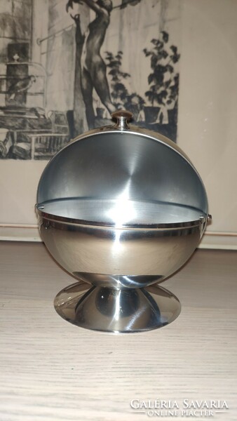 Vintage inox sugar bowl