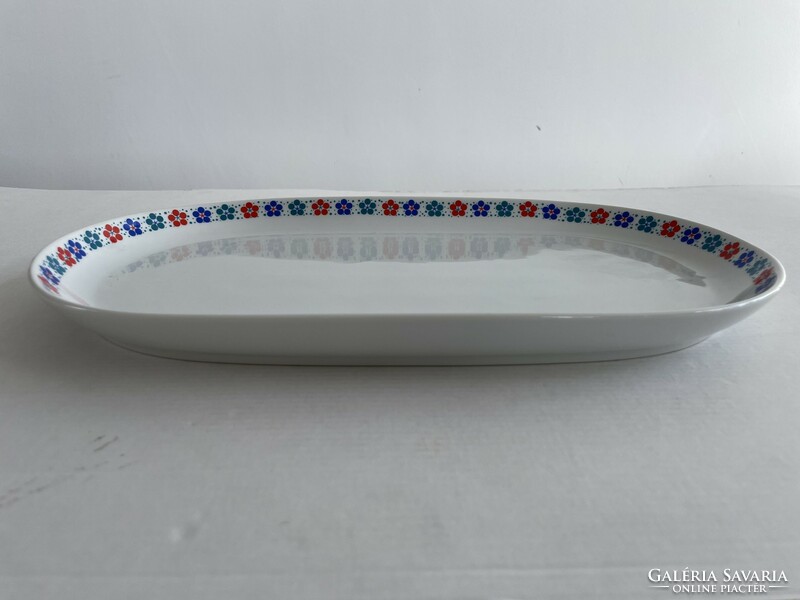 Retro, vintage Great Plains large, canteen-patterned porcelain roast and steak serving bowl