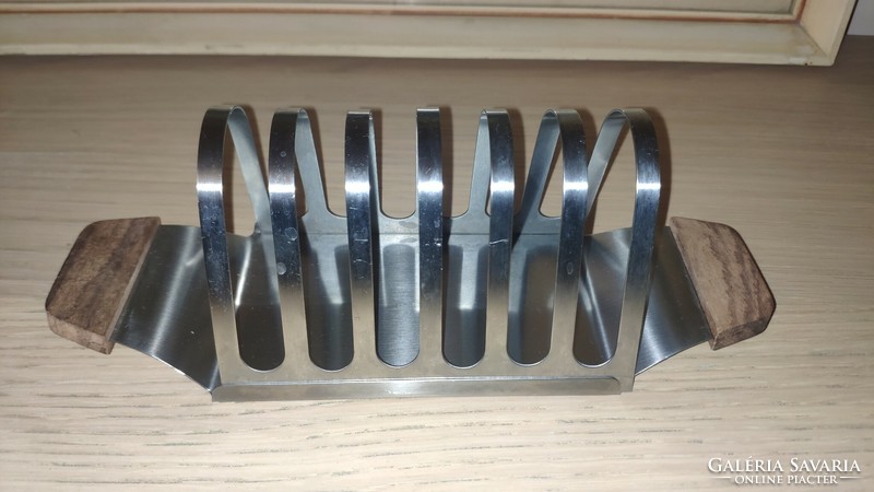 Vintage inox toast holder stand