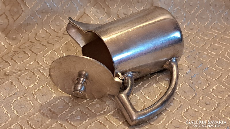 Antique silver-plated spout, jug (m3553)
