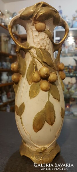 Royal dux Art Nouveau pair of acorn vases