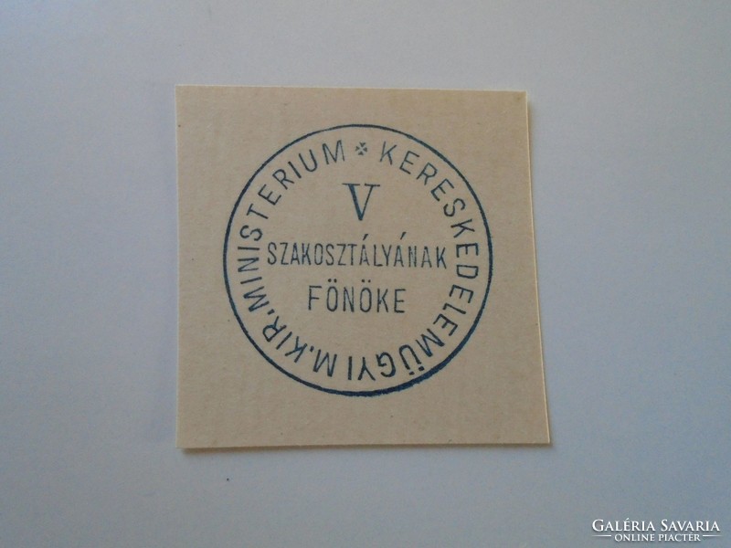 Za428.24 Sample stamp - commercial m.K. Head of Department v of Ministry
